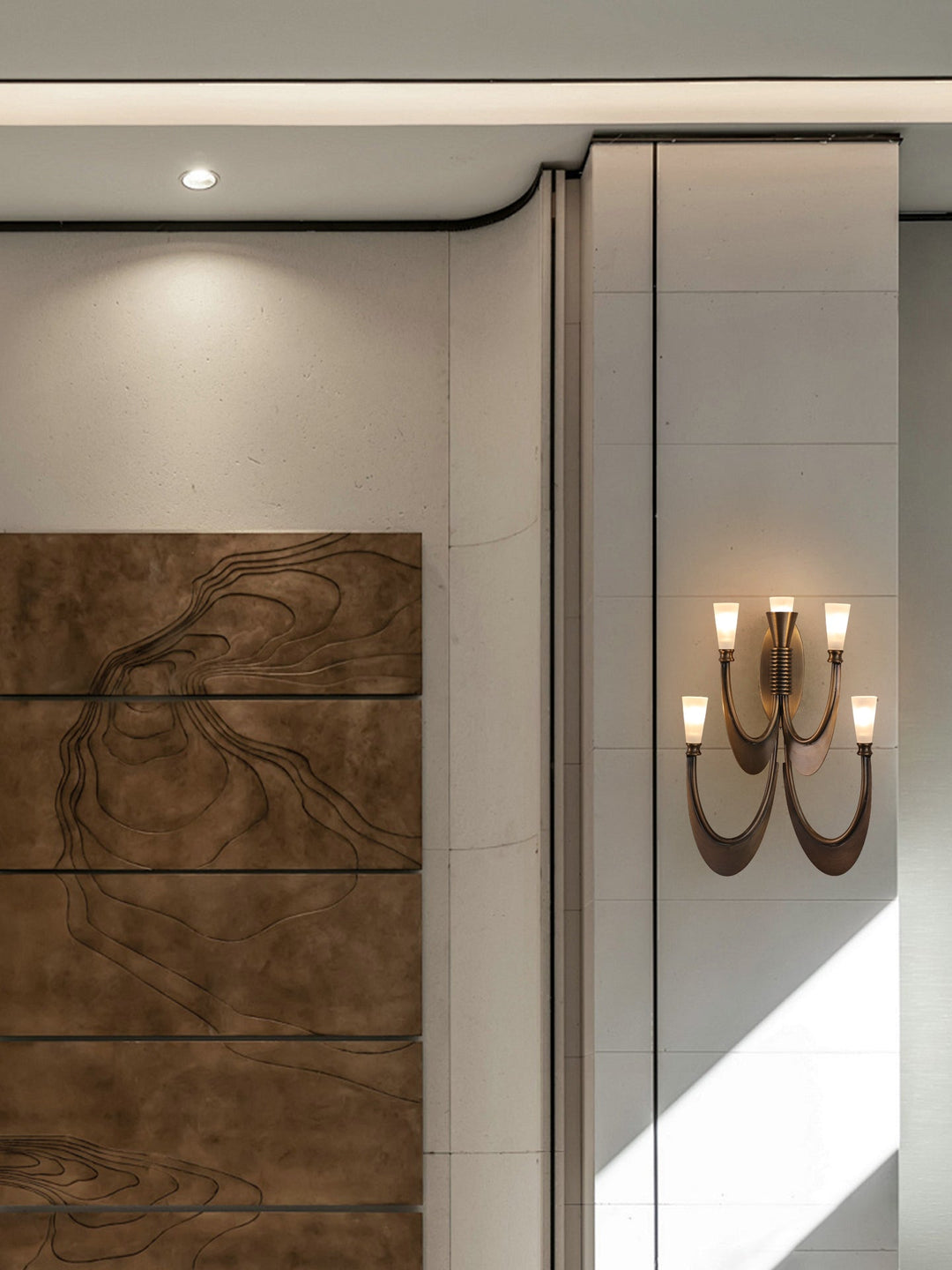 Metropolis Grand Alabaster Sconce