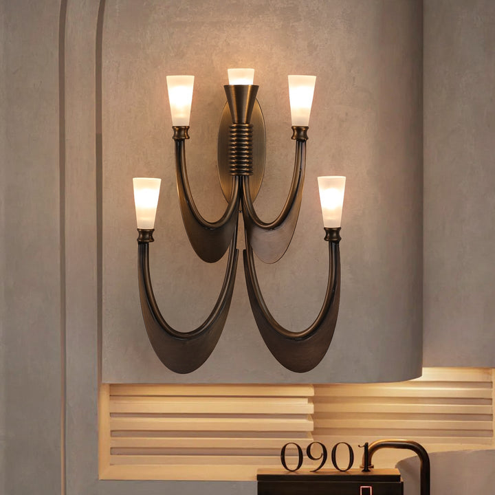 Metropolis Grand Alabaster Sconce