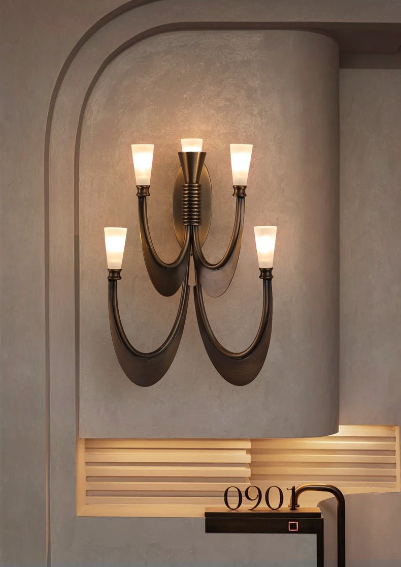 Metropolis Grand Alabaster Sconce
