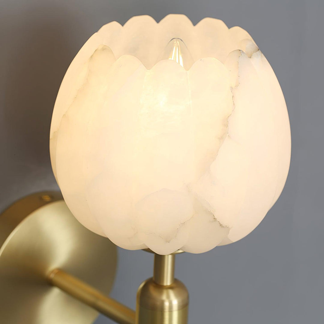 Mian Alabaster Plug-in Wall Lamp