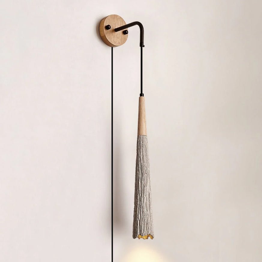 Microcement Plug-in Wall Lamp