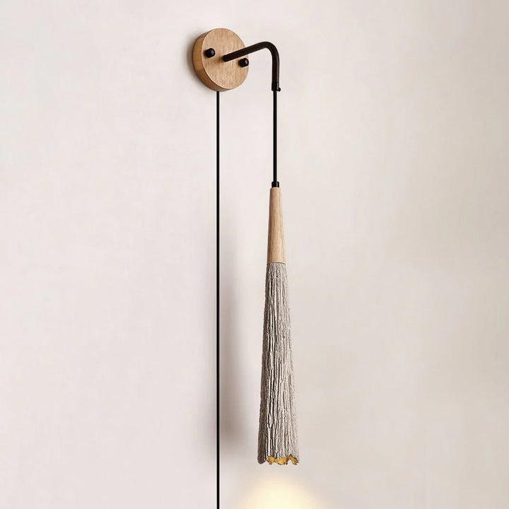 Microcement Plug-in Wall Lamp