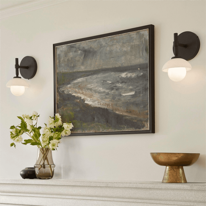 Milo Alabaster Double Wall Light