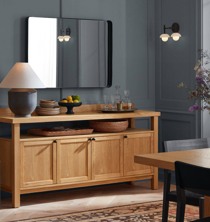Milo Alabaster Double Wall Light