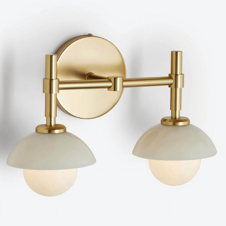 Milo Alabaster Double Wall Light