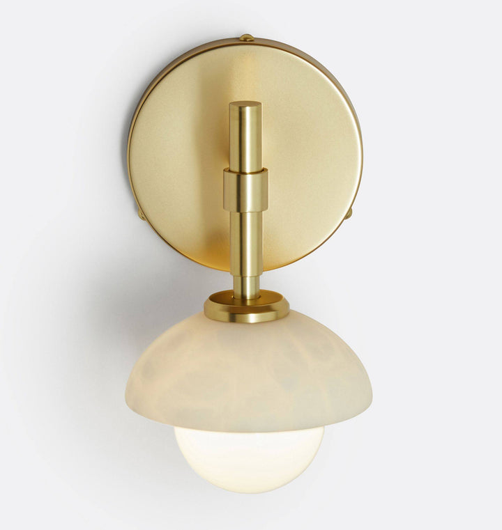 Milo Alabaster Double Wall Light