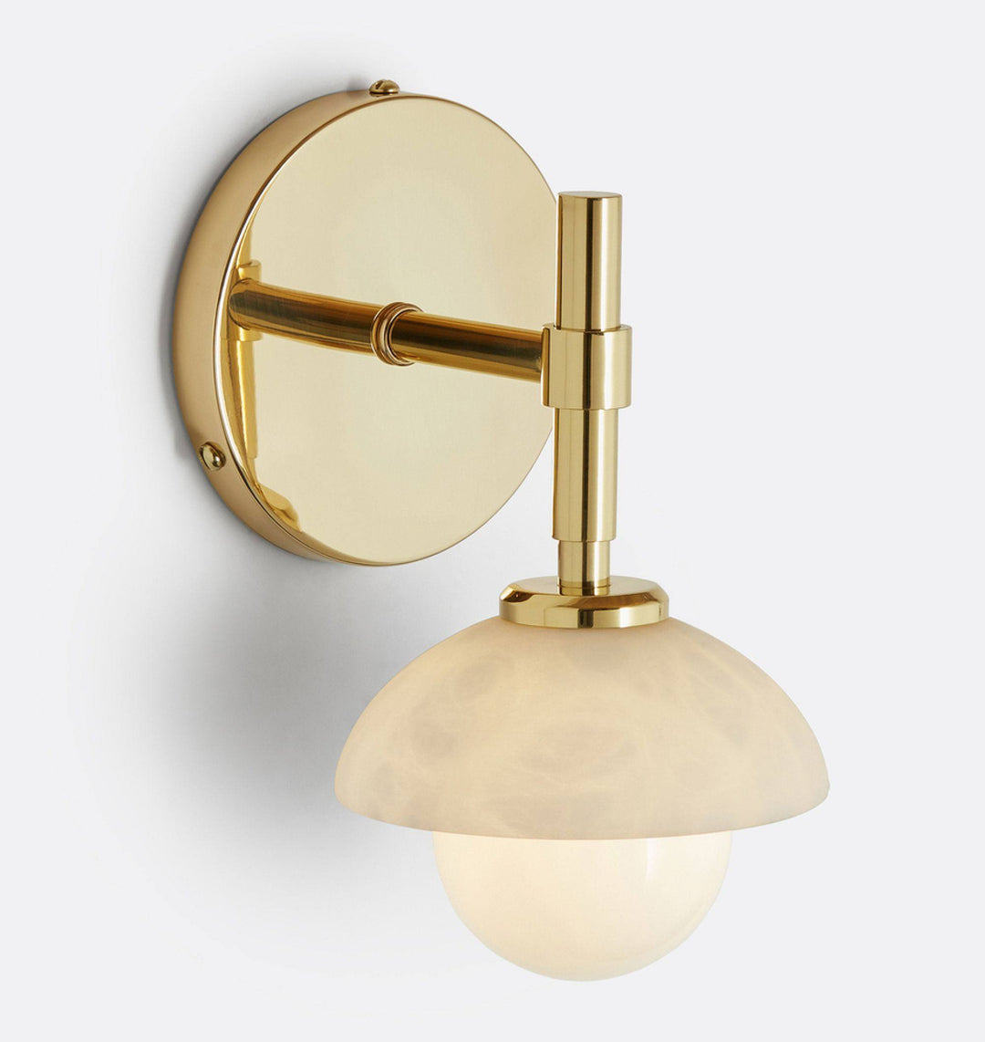 Milo Alabaster Double Wall Light