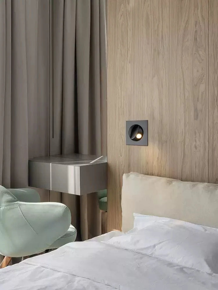 Minimalist Recessed Rotatable Sconce
