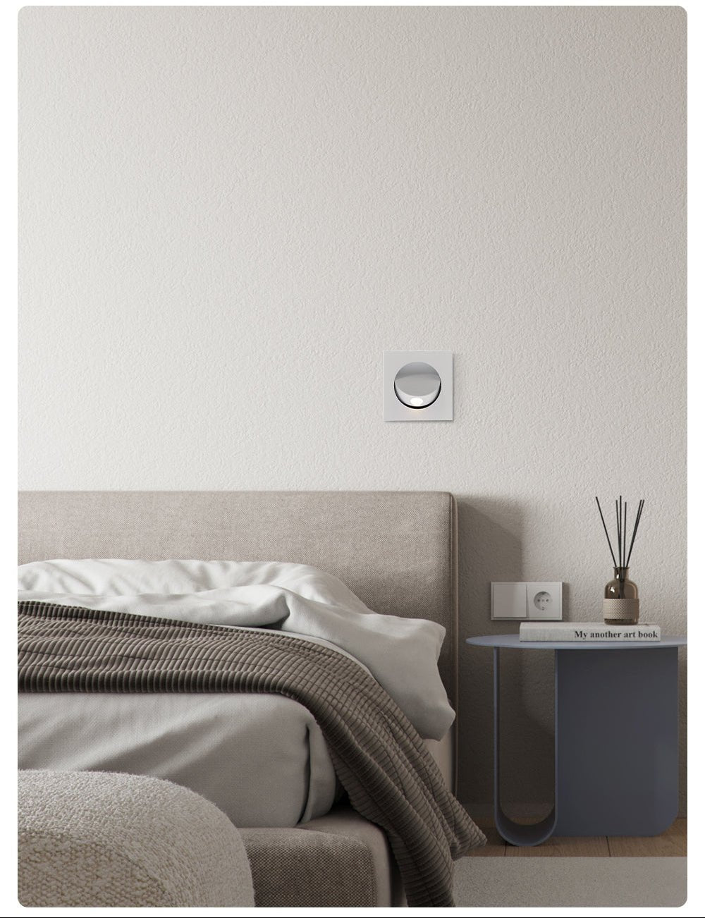 Minimalist Recessed Rotatable Sconce