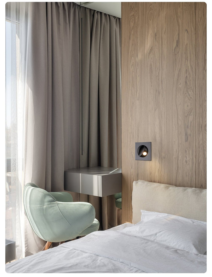 Minimalist Recessed Rotatable Sconce