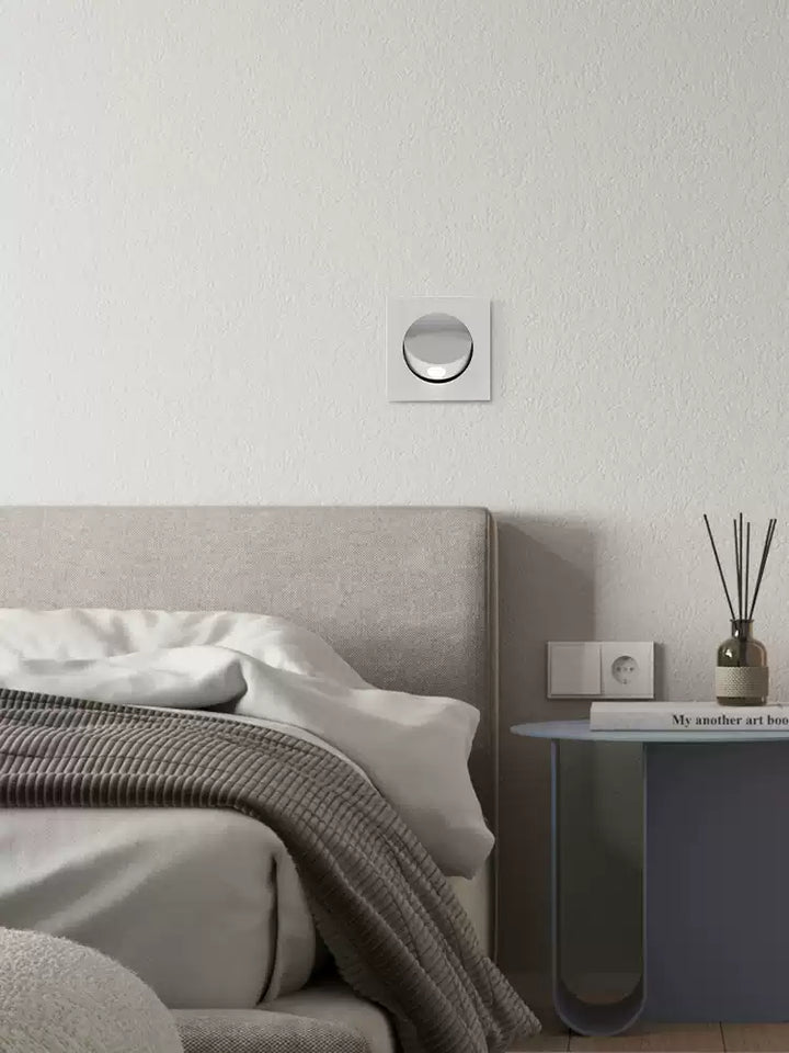 Minimalist Recessed Rotatable Sconce