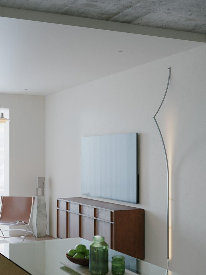 Minimalist Curving Ribbon LED Wall Sconce