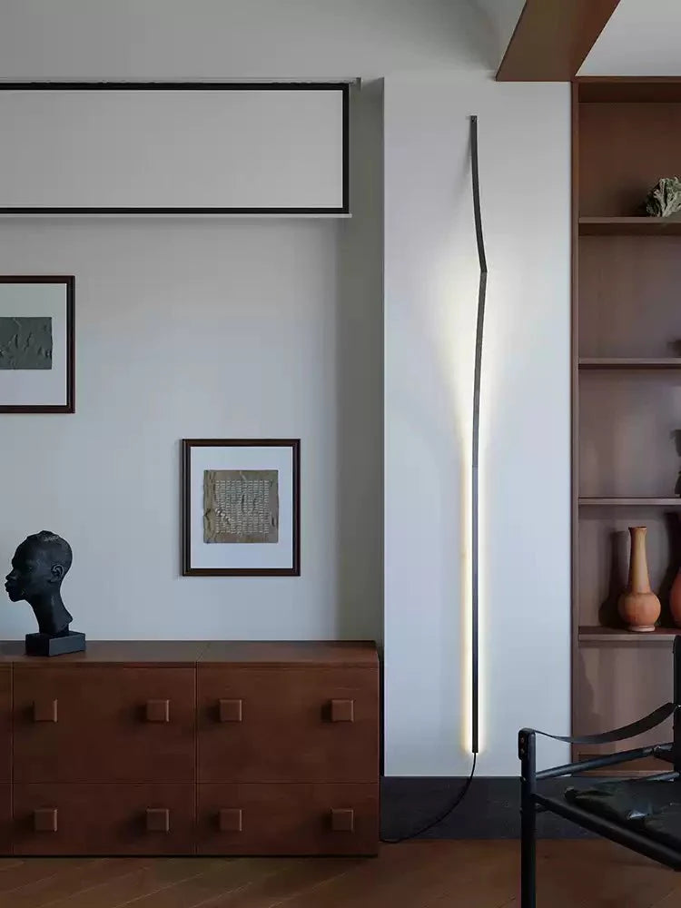 Minimalist Curving Ribbon LED Wall Sconce