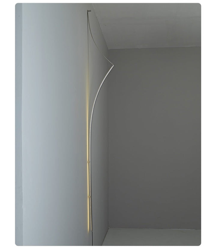 Minimalist Curving Ribbon LED Wall Sconce