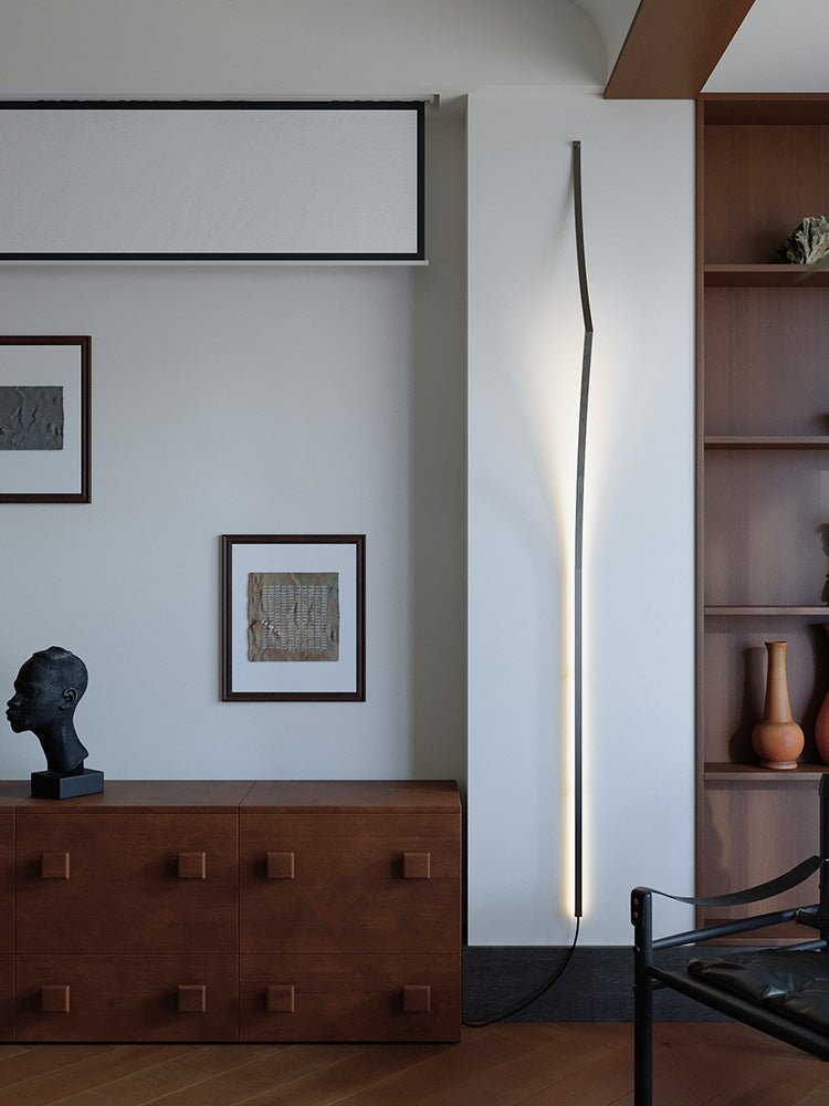 Minimalist Curving Ribbon LED Wall Sconce