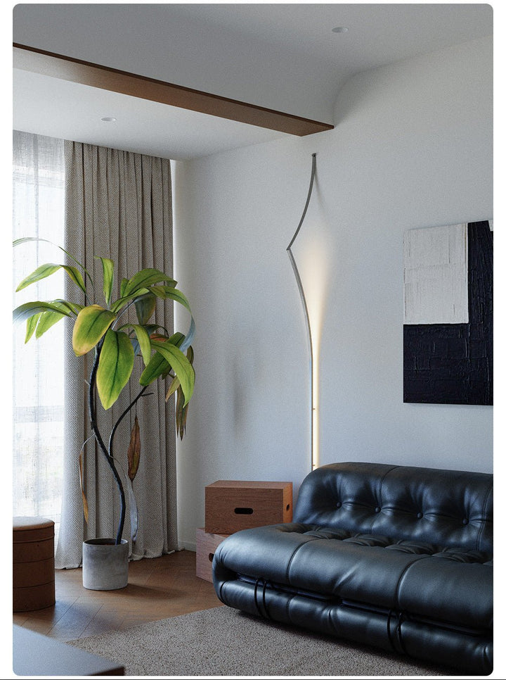 Minimalist Curving Ribbon LED Wall Sconce