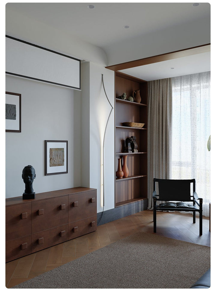 Minimalist Curving Ribbon LED Wall Sconce