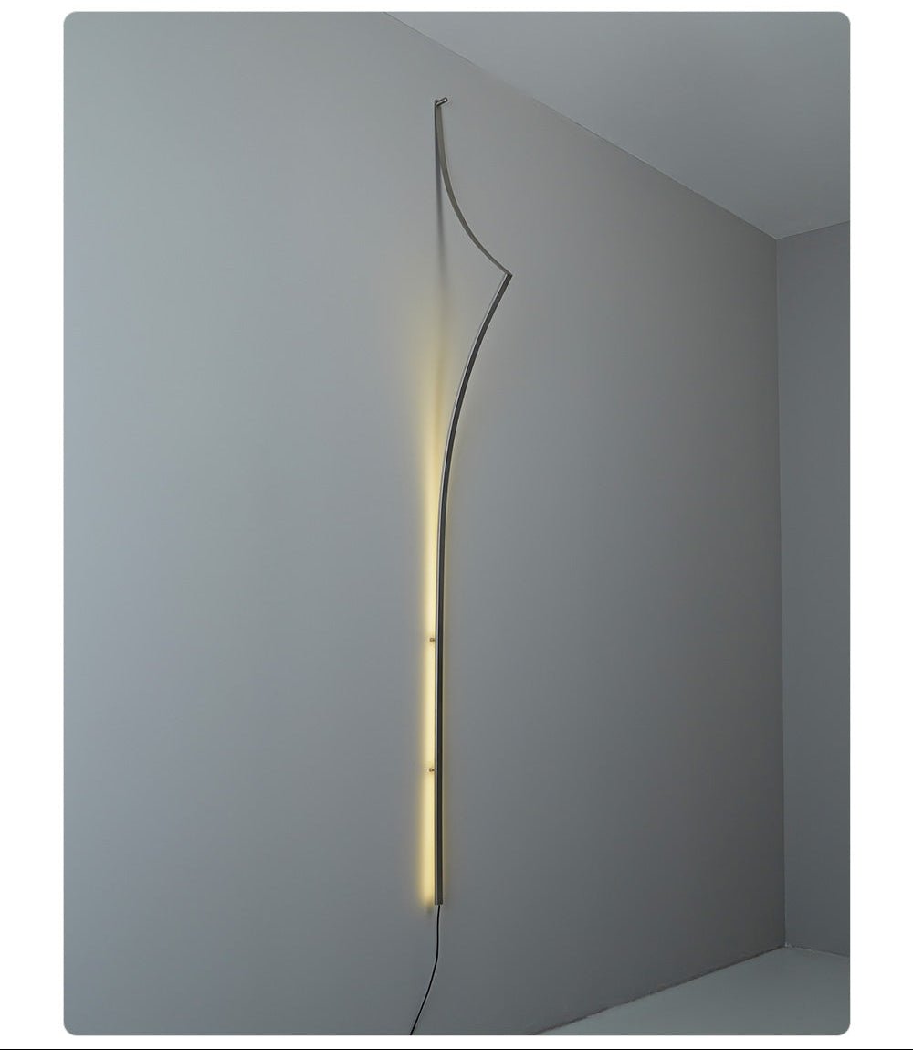 Minimalist Curving Ribbon LED Wall Sconce