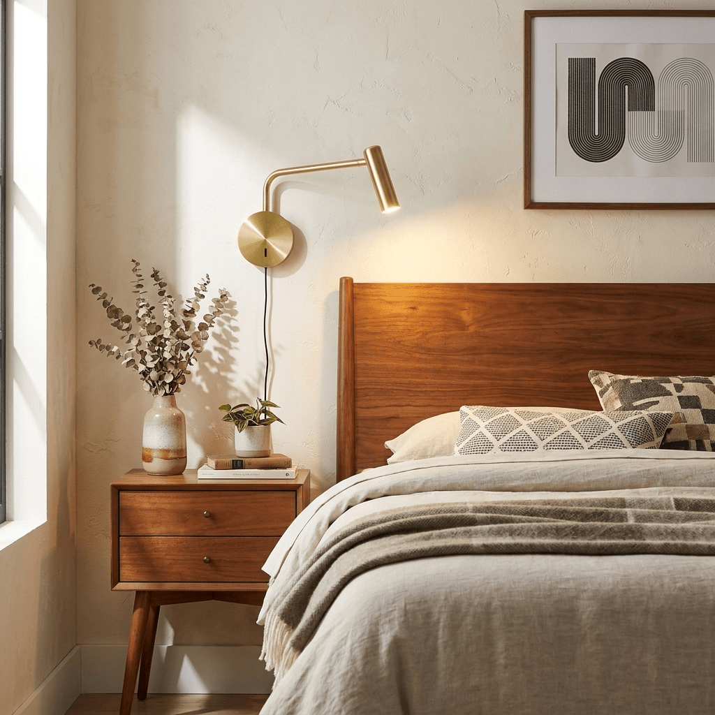 Minimalist Disc Plug-in Wall Sconce
