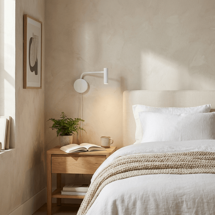 Minimalist Disc Plug-in Wall Sconce