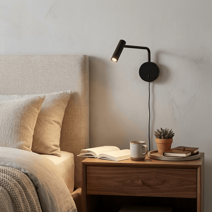 Minimalist Disc Plug-in Wall Sconce