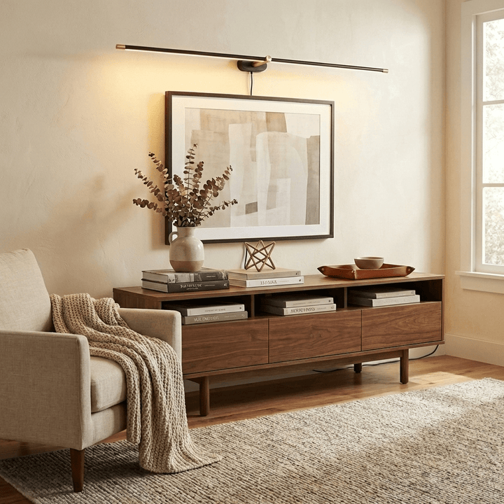 Minimalist Linear Plug-in Wall Lamp