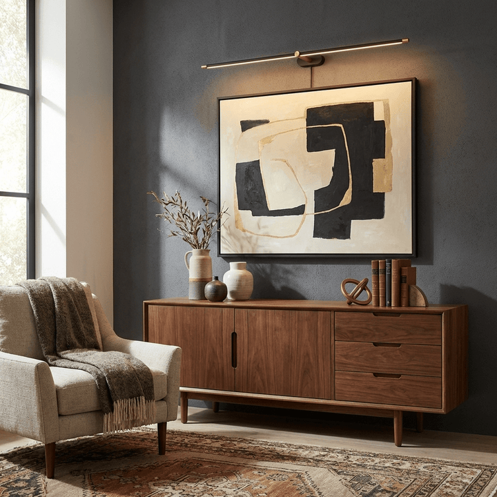 Minimalist Linear Plug-in Wall Lamp