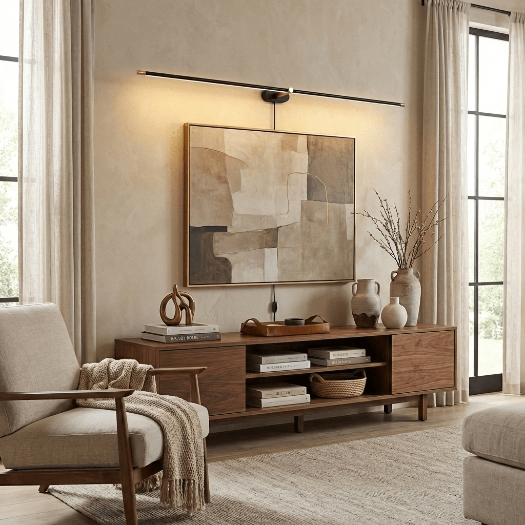 Minimalist Linear Plug-in Wall Lamp
