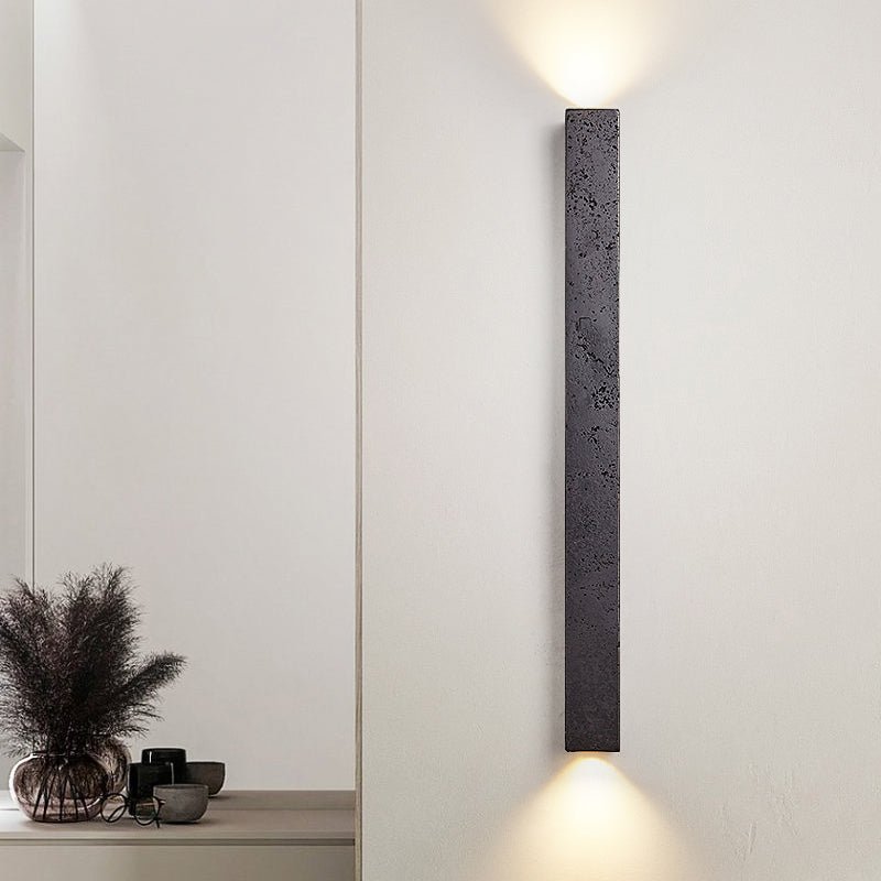 Minimalist Stone Finish Wall Lamp