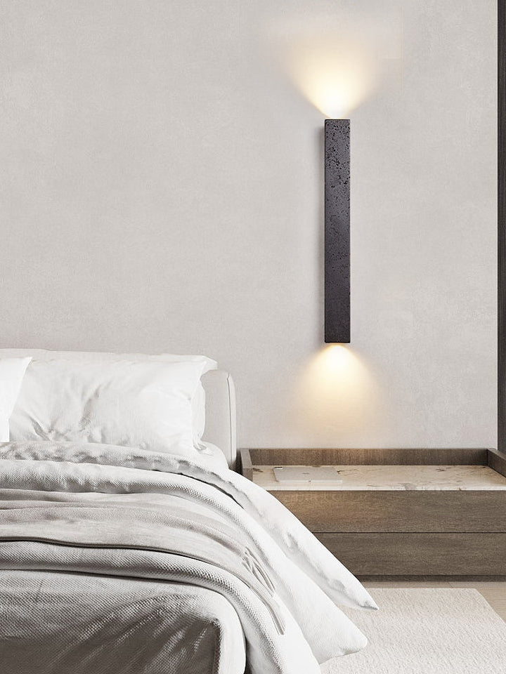 Minimalist Stone Finish Wall Lamp