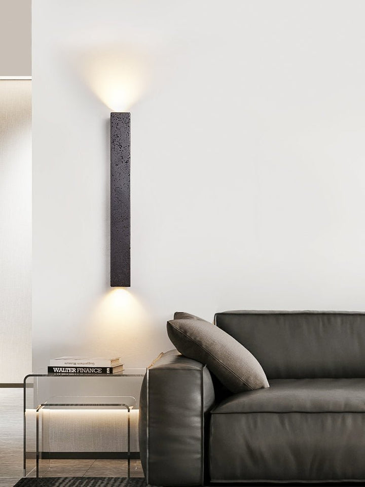 Minimalist Stone Finish Wall Lamp