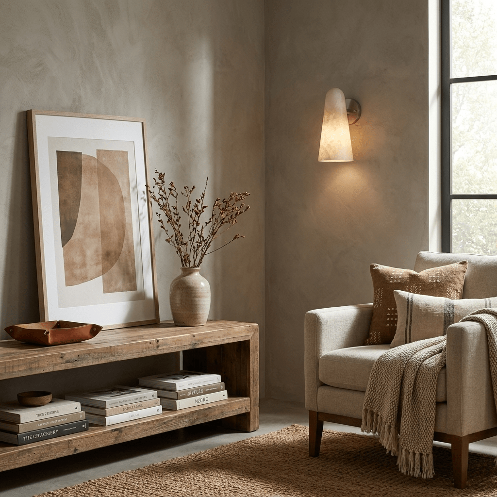 Mira Solo Alabaster Cone Wall Sconce