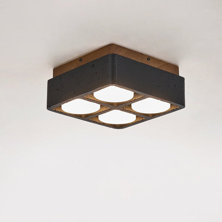 Multi Spot Square Ceiling Lamp