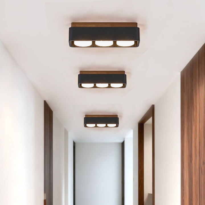 Multi Spot Square Ceiling Lamp