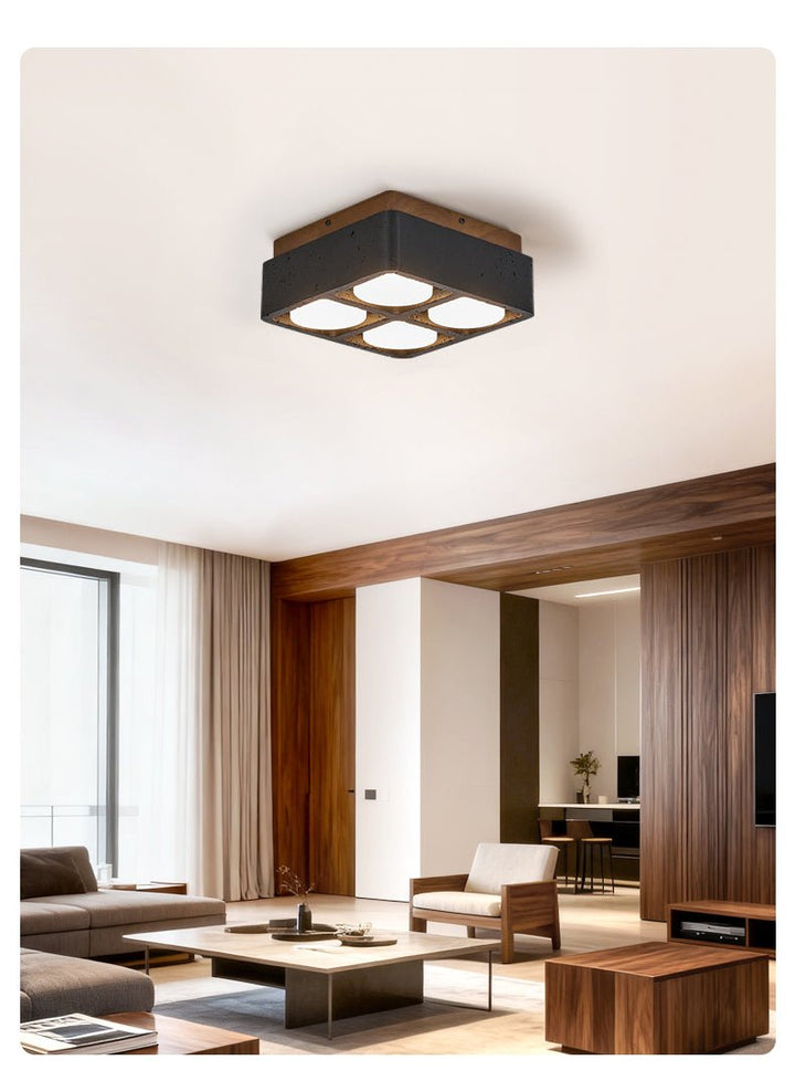 Multi Spot Square Ceiling Lamp