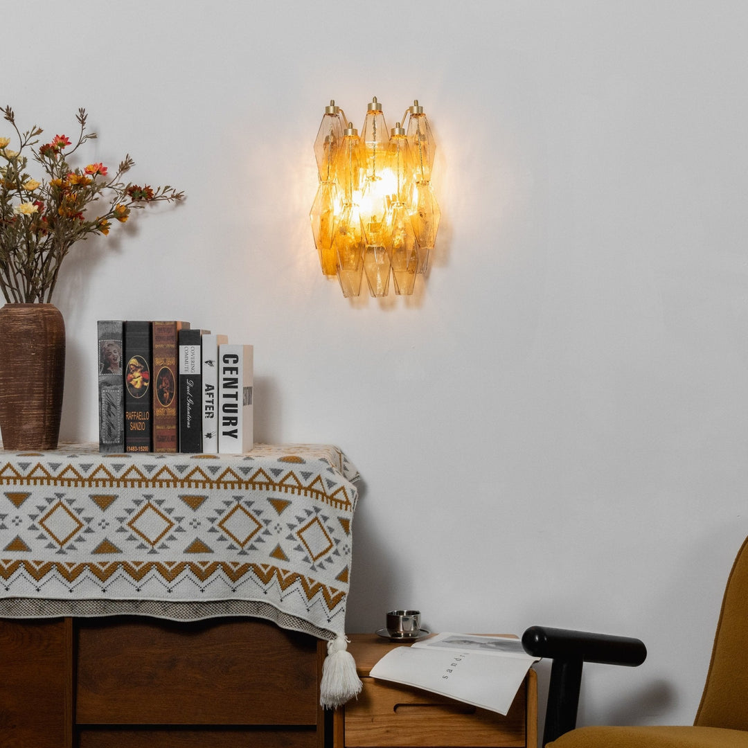 Rhombus Glass Wall Lamp