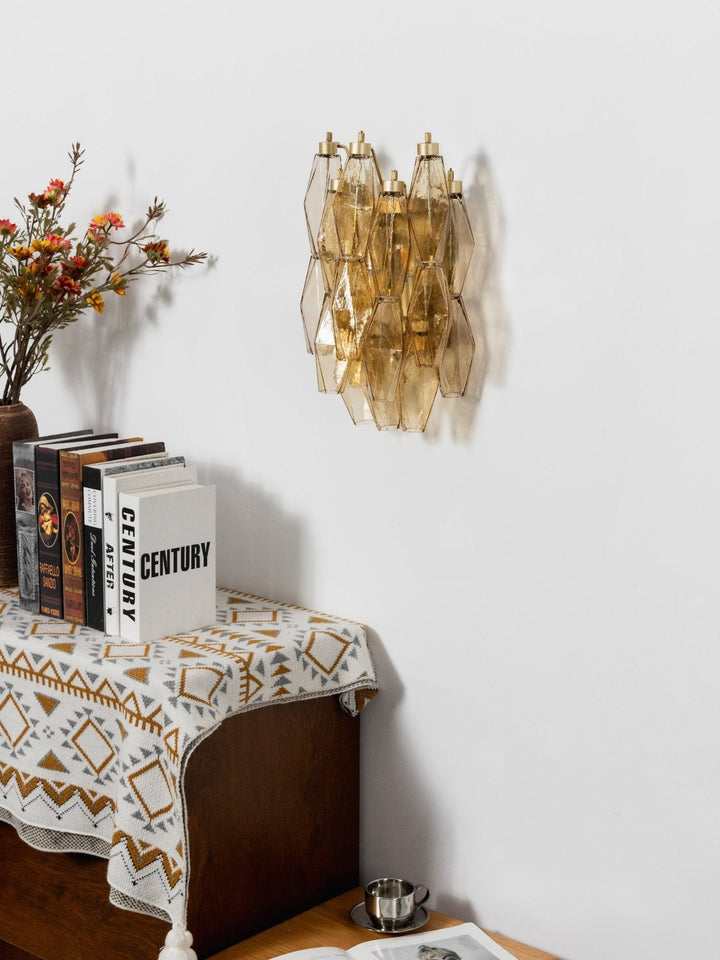 Rhombus Glass Wall Lamp