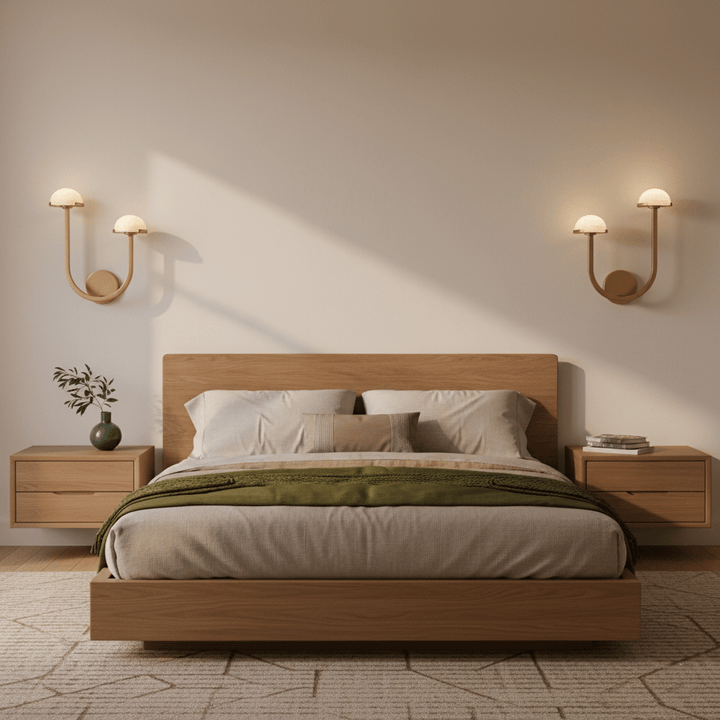 Mushroom Alabaster Wall Lamp
