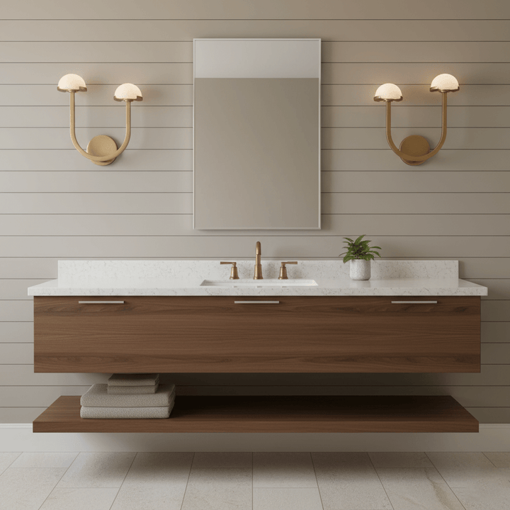 Mushroom Alabaster Wall Lamp