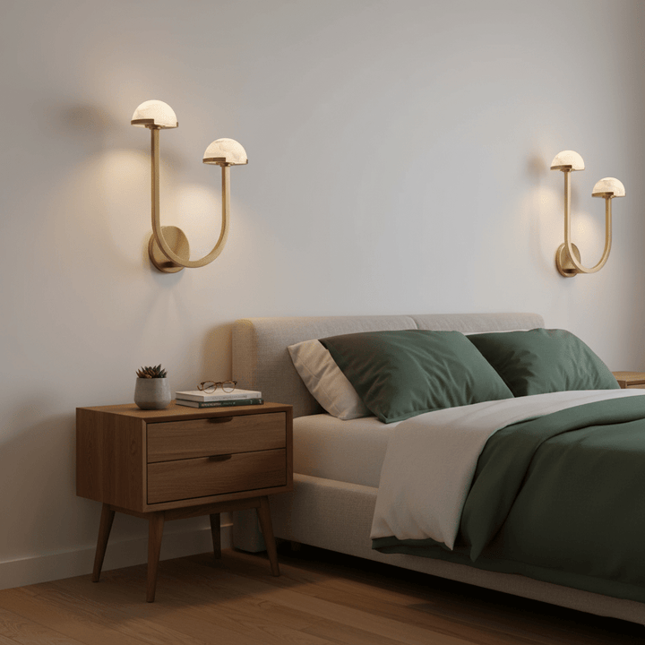 Mushroom Alabaster Wall Lamp