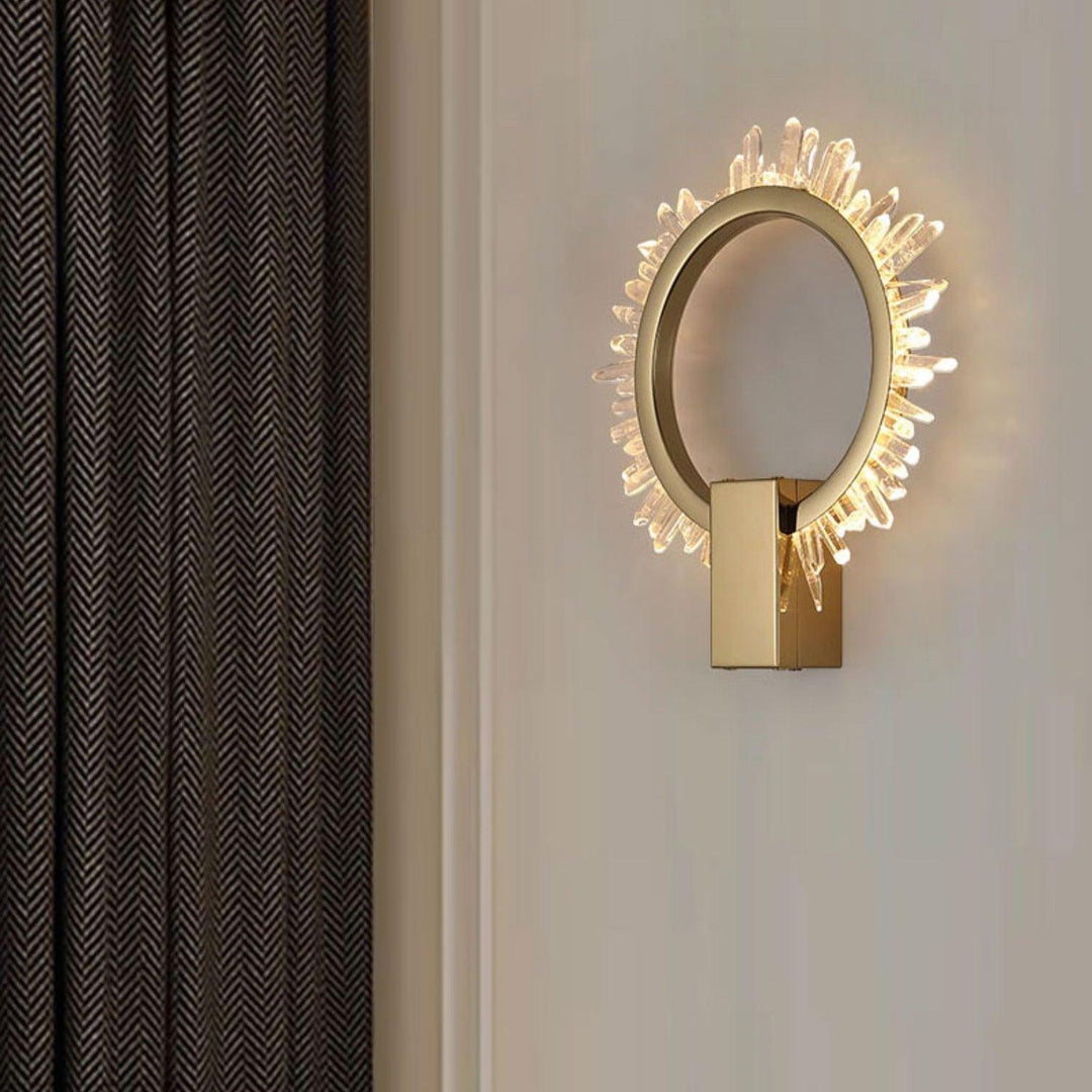 Natural Crystal Wall Lamp