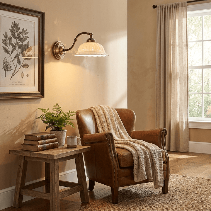 Nerina Pierced Ceramic Wall Sconce