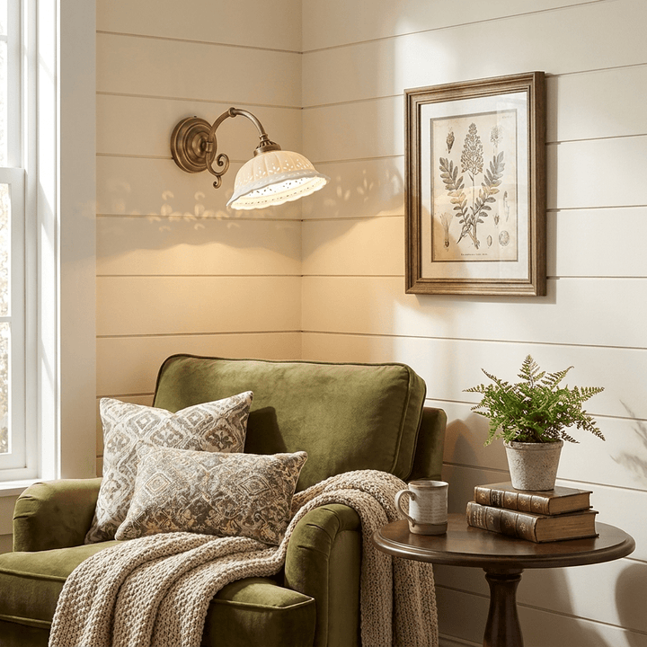 Nerina Pierced Ceramic Wall Sconce