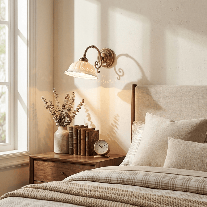 Nerina Pierced Ceramic Wall Sconce