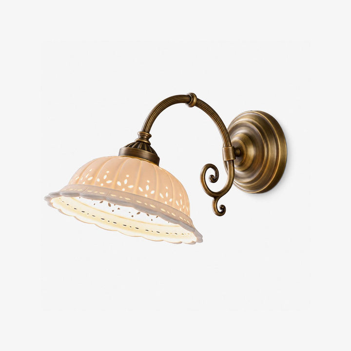 Nerina Pierced Ceramic Wall Sconce