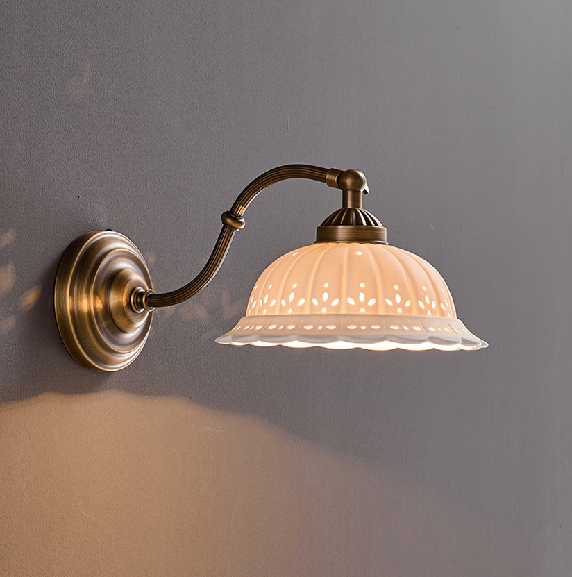 Nerina Pierced Ceramic Wall Sconce