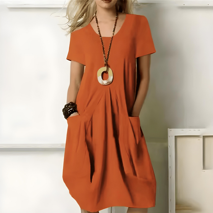 CHIQUE ELEGANT MIDI JURK VOOR VROUWEN