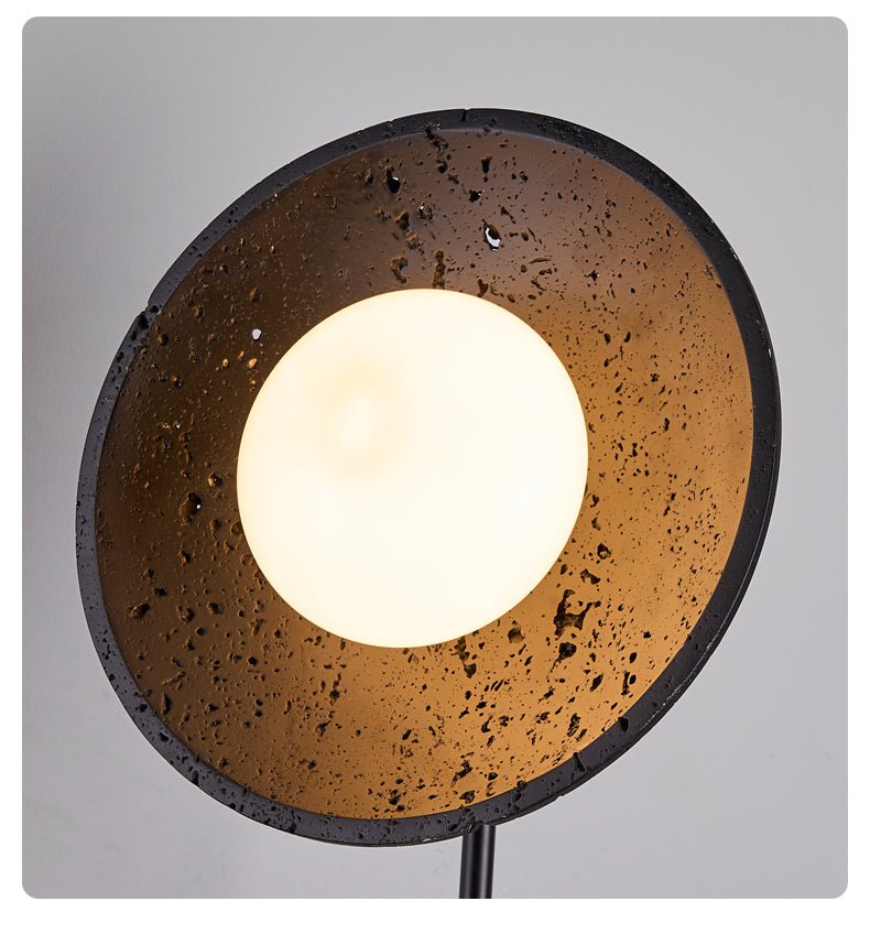 Noctara Black Travertine Wall Lamp