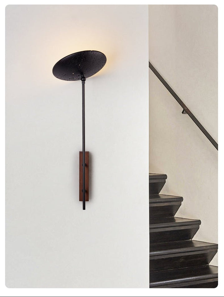 Noctara Black Travertine Wall Lamp