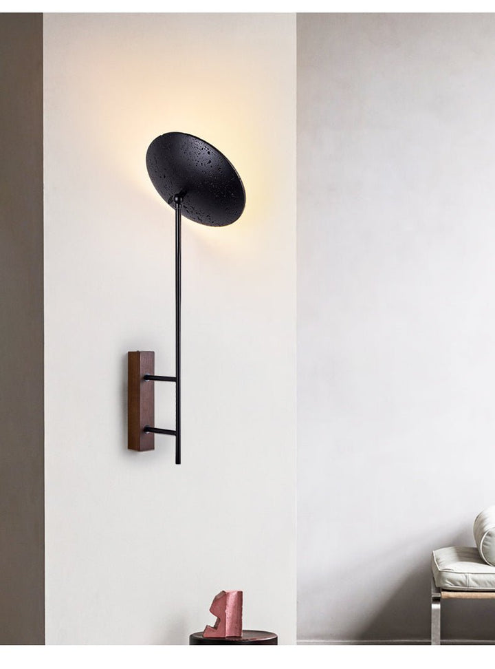 Noctara Black Travertine Wall Lamp